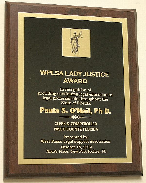 2013 WPLSA Lady Justice Award