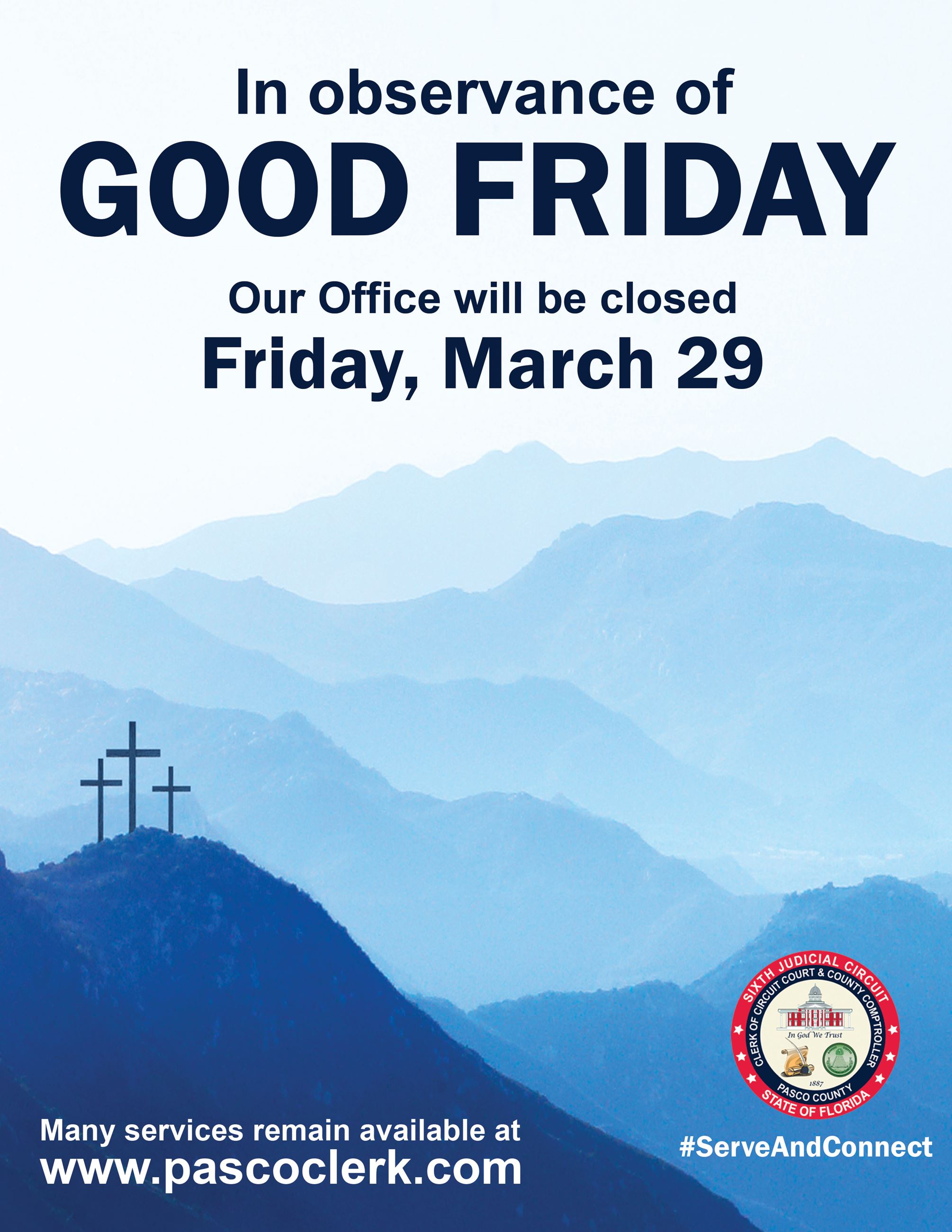 Good Friday Closure 2024 Flyer